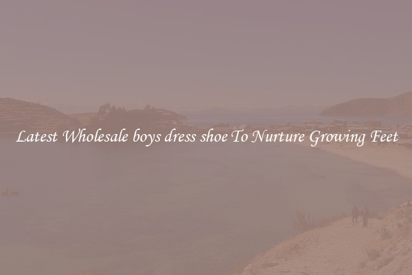 Latest Wholesale boys dress shoe To Nurture Growing Feet