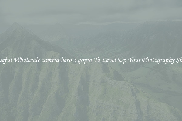 Useful Wholesale camera hero 3 gopro To Level Up Your Photography Skill