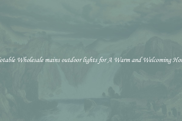 Notable Wholesale mains outdoor lights for A Warm and Welcoming Home