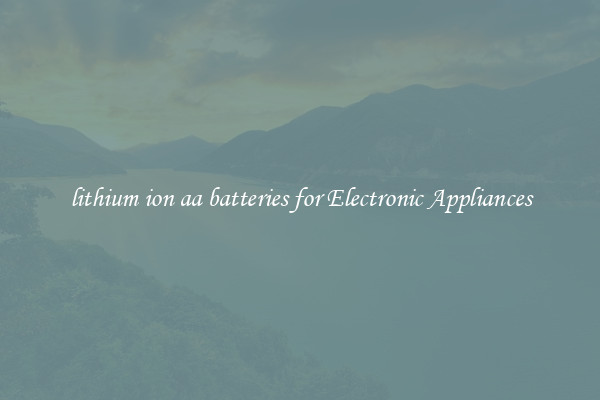 lithium ion aa batteries for Electronic Appliances