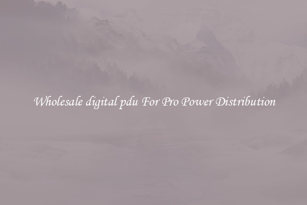 Wholesale digital pdu For Pro Power Distribution