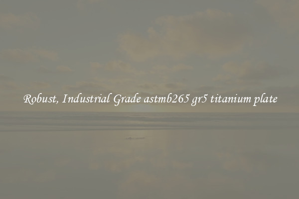 Robust, Industrial Grade astmb265 gr5 titanium plate
