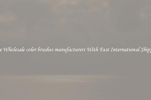 Nice Wholesale color brushes manufacturers With Fast International Shipping