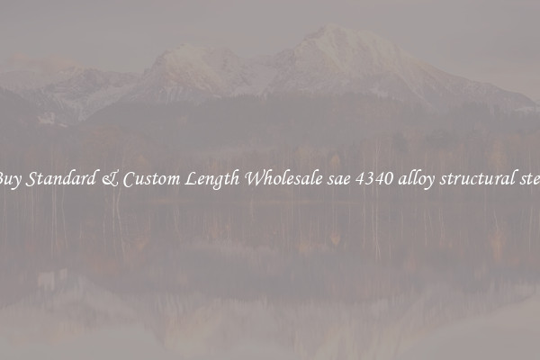 Buy Standard & Custom Length Wholesale sae 4340 alloy structural steel