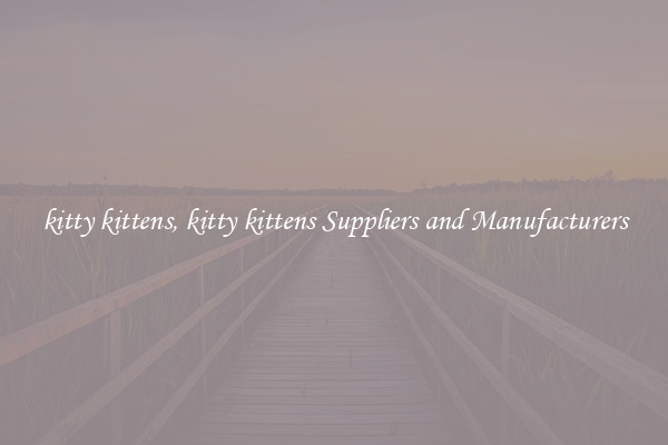 kitty kittens, kitty kittens Suppliers and Manufacturers
