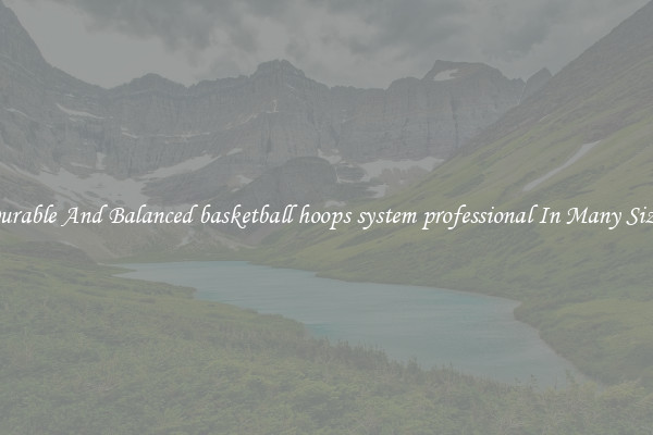 Durable And Balanced basketball hoops system professional In Many Sizes