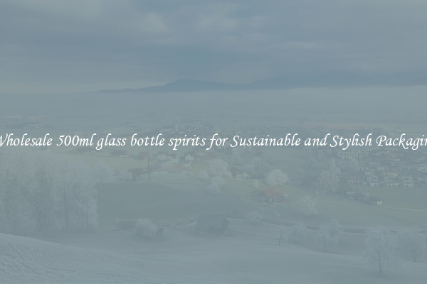 Wholesale 500ml glass bottle spirits for Sustainable and Stylish Packaging
