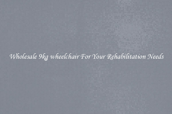 Wholesale 9kg wheelchair For Your Rehabilitation Needs