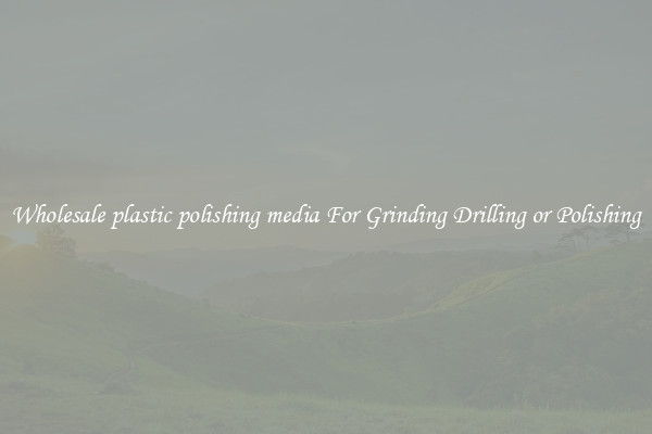 Wholesale plastic polishing media For Grinding Drilling or Polishing