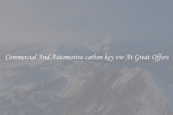 Commercial And Automotive carbon key vw At Great Offers