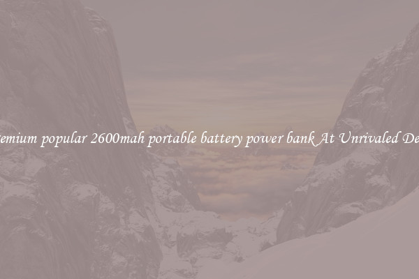 Premium popular 2600mah portable battery power bank At Unrivaled Deals